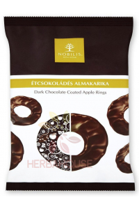 Nobilis Sušené jablkové lupienky v horkej čokoláde (100g) Obrázok pre Nobilis Sušené jablkové lupienky v horkej čokoláde (100g)