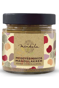 Mendula Mandľový krém s višňami, makom a bielou čokoládou (180g) Obrázok pre Mendula Mandľový krém s višňami, makom a bielou čokoládou (180g)