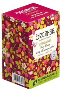 Organsia Bio Very Berry – ovocný čaj s ashwagandhou (18ks) Obrázok pre Organsia Bio Very Berry – ovocný čaj s ashwagandhou (18ks)