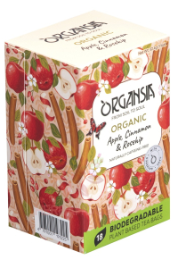 Organsia Bio ovocno-bylinný čaj jablko, škorica a šípka (18ks) Obrázok pre Organsia Bio ovocno-bylinný čaj jablko, škorica a šípka (18ks)