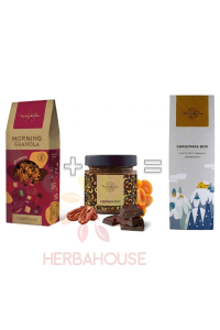 Obrázok pre Mendula Christmas Box – Vianočný box s granolou Čierny les a pekanovým krémom (480g)