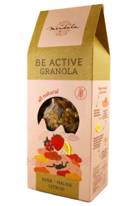 Obrázok pre Mendula Be Active Bezlepková granola s jahodami, malinami a citrónom (300g)