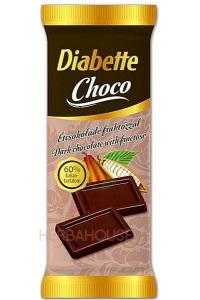 Obrázok pre Diabette Choco Horká čokoláda sladená fruktózou (13g)
