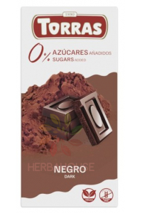 Obrázok pre Torras Bezlepková horká čokoláda bez pridaného cukru (75g)