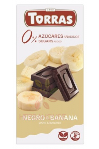Torras Bezlepková horká čokoláda s banánom bez pridaného cukru (75g) Obrázok pre Torras Bezlepková horká čokoláda s banánom bez pridaného cukru (75g)