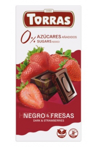 Torras Bezlepková horká čokoláda s jahodou bez pridaného cukru (75g) Obrázok pre Torras Bezlepková horká čokoláda s jahodou bez pridaného cukru (75g)