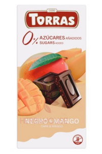 Torras Bezlepková horká čokoláda s mangom bez pridaného cukru (75g) Obrázok pre Torras Bezlepková horká čokoláda s mangom bez pridaného cukru (75g)