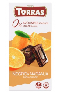 Torras Bezlepková horká čokoláda s pomarančom bez pridaného cukru (75g) Obrázok pre Torras Bezlepková horká čokoláda s pomarančom bez pridaného cukru (75g)