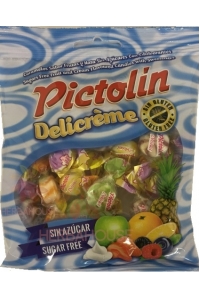 Obrázok pre Pictolin Delicréme Dia smotanovo-ovocné cukríky so sladidlom (65g)