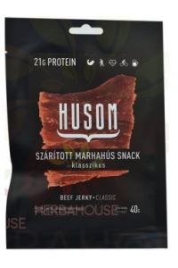 Obrázok pre Husom Beef Jerky Sušené hovädzie mäso Classic (40g)