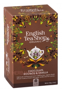 Obrázok pre English Tea Shop Bio Čaj čokoláda rooibos & vanilka (20ks)