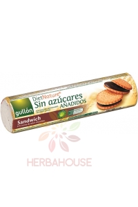 Obrázok pre Gullón Sandwich sušienky plnené tmavou čokoládou bez cukru (250g)