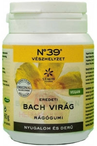 Obrázok pre Lemon Pharma Bachová kvetová žuvačka so sladidlom Pokoj a kľud s príchuťou slivky čerešňoplodej (40ks)
