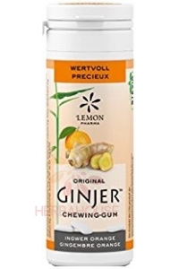 Obrázok pre Lemon Pharma Ginjer žuvačka zázvorová so xylitolom a steviou (30g)