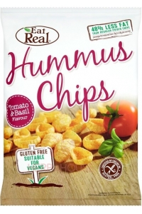 Obrázok pre EatReal Hummus chipsy paradajka a bazalka (45g)