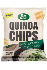 Obrázok pre EatReal Quinoa chipsy s príchuťou - kyslá smotana a pažítka (40g)