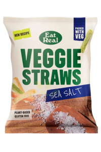 Obrázok pre EatReal Veggie Straws zeleninové paličky s morskou soľou (45g)