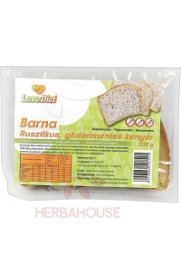 Obrázok pre LoveDiet Bezlepkový Rustikálny hnedý chlieb krájaný (235g)