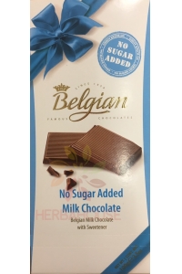 Obrázok pre Belgian Mliečna čokoláda so sladidlom (100g)