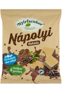 Obrázok pre Nyírfacukor Oblátky plnené kakaovým krémom bez cukru so xylitolom (180g)