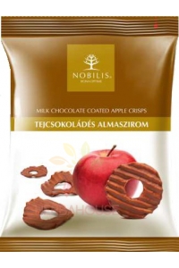 Obrázok pre Nobilis Sušené jablkové lupienky v mliečnej čokoláde (50g)
