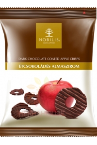 Obrázok pre Nobilis Sušené jablkové lupienky v horkej čokoláde (50g)