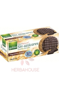 Obrázok pre Gullón Digestíve Polomáčané celozrnné sušienky v kakaovej poleve bez cukru (270g)