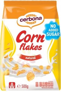 Obrázok pre Cerbona Corn Flakes Kukuričné vločky bez cukru (500g)