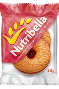 Obrázok pre Nutribella Sušienky plnené višňovo-jablkovou plnkou s fruktózou (50g)
