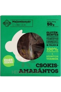Obrázok pre Majomkenyér Bezlepkové sušienky čokoládovo-amarantové (50g)