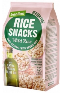 Obrázok pre Benlian Food Bezlepkový ryžový snack divoká ryža (50g)