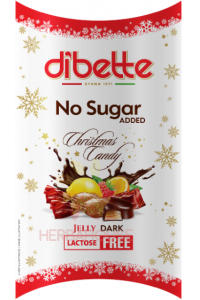 Dibette Salónky želé ovocný mix máčané v horkej čokoláde so sladidlom (220g) Obrázok pre Dibette Salónky želé ovocný mix máčané v horkej čokoláde so sladidlom (220g)