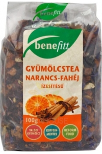 Obrázok pre Benefitt Ovocný sypaný čaj s príchuťou pomaranč a škorica (100g)