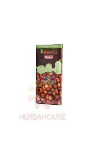 Obrázok pre Torras Bezlepková horká čokoláda s lieskovými orieškami bez pridaného cukru (125g)