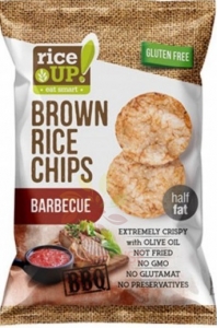 Obrázok pre Rice Up Bezlepkový ryžový chips s príchuťou barbecue (60g)