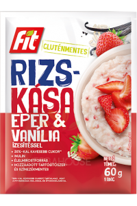 Obrázok pre Fit Bezlepková Ryžová kaša s jahodami, vanilkou a inulínom (60g)