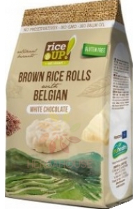 Obrázok pre Rice Up Bezlepkový Celozrnný ryžový snack s bielou čokoládou (50g)