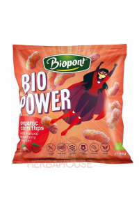 Obrázok pre Biopont Bio Power Bezlepkové kukuričné chrumky s jahodovým práškom (55g)