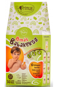 Obrázok pre Primus Baby Bezlepkové detské jablkové keksíky (100g)