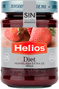 Obrázok pre Helios Jahodový džem s prírodným sladidlom a sladidlom (280g)