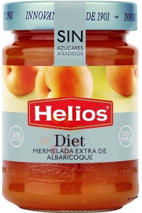 Obrázok pre Helios Marhuľový lekvár s prírodným sladidlom a sladidlom (280g)