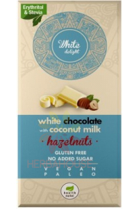 Obrázok pre Health Market White Delight Biela čokoláda bez mlieka oriešková so sladidlom (80g)