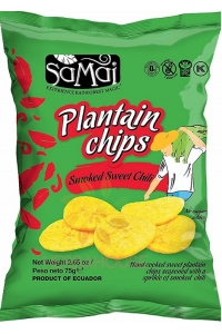 Obrázok pre Samai Banánové chipsy Plantain sladké chilli (75g)