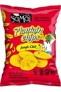Obrázok pre Samai Banánové chipsy Plantain ostré chilli (75g)