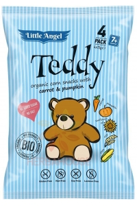 Obrázok pre McLloyd´s Bio Little Angel Teddy kukuričny snack s mrkvou a tekvicou (4x15g)