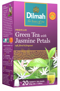 Obrázok pre Dilmah Jasmine Petals Zelený čaj s jazmínovým kvetom porciovaný (20ks)