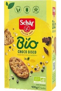 Obrázok pre Schär Bio Choco Bisco Bezlepkové sušienky s kúskami čokolády (105g)