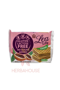 Obrázok pre Flis Lea Life Bezlepkové oblátky s kakaovou náplňou bez cukru (95g)