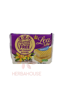 Obrázok pre Flis Lea Life Bezlepkové oblátky s vanilkovou náplňou bez cukru (95g)