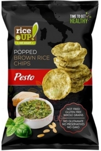 Obrázok pre Rice Up Bezlepkový ryžový chips s príchuťou pesto (60g)